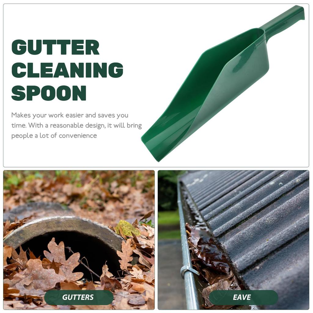 Gutter Scoop Cleaning Tool – Multi-Use Roof Debris Remover Spoon Shovel for Eaves,Leaves, Dirt & Garden Gutter Cleaning Supplies