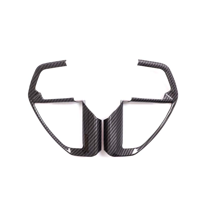 For Toyota Tundra 22-23 For Toyota Sequoia 22- ABS Carbon Fiber Car Steering Wheel Frame Cover Trim Stickers Car Accessories