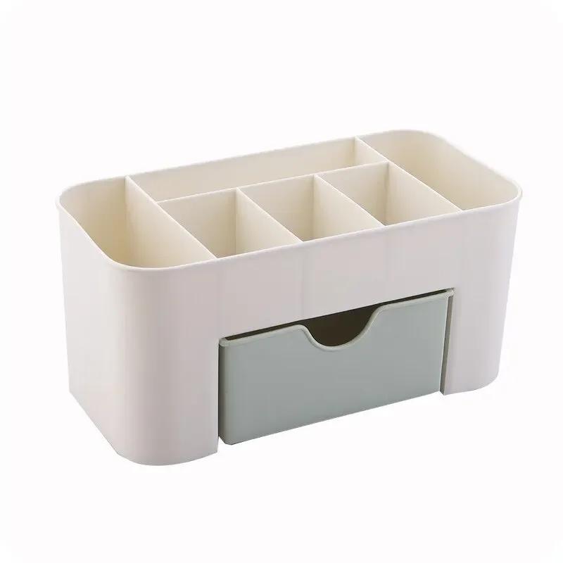 Jewelry and Cosmetics Storage Box, Drawer Style Plastic Office Desktop, Dressing Table, Lipstick Sorting Shelf