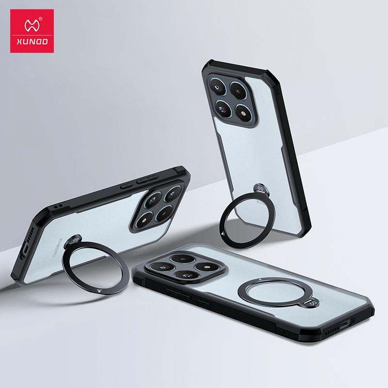 XUNDD For Mi 17 Xiaomi 17 Pro Max Case Airbag Shockproof Protective Back Cover Luxury Casing With Rotatable Magnetic Holder