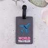 Popular Eco-friendly PVC Cartoon Luggage Tag for Suitcases and Boarding Passes