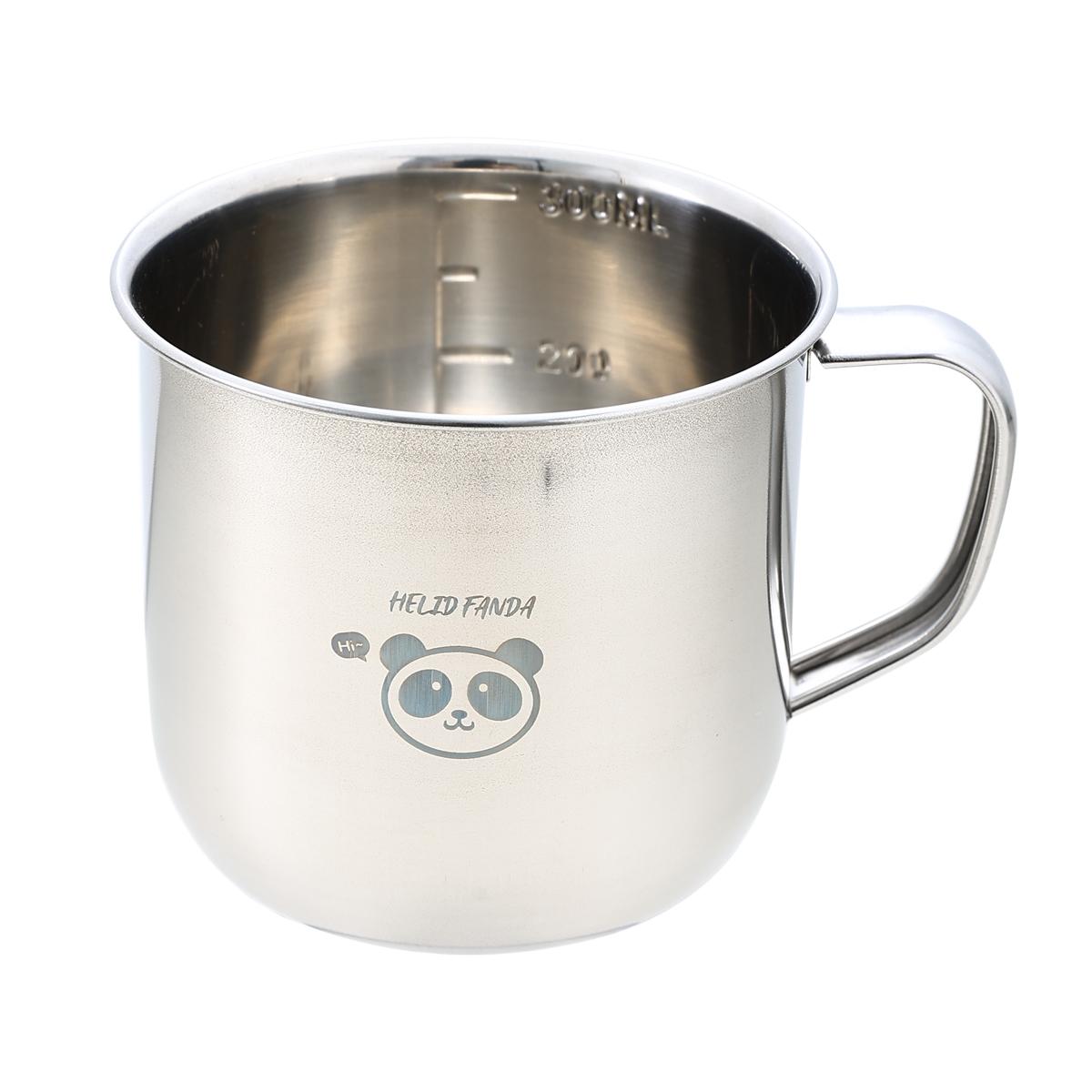 

300ML Mini 304 Stainless Steel Water Cup Tumbler with Handle Durable Anti Drop Children Drinking Cup Reusable Milk Coffee Mug 201-300ml