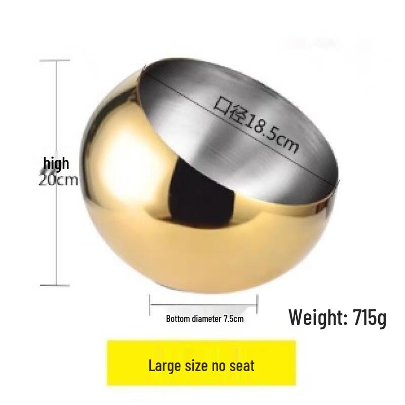 

ZISIZ Stainless Steel 3-Compartment Gold Condiment Dish