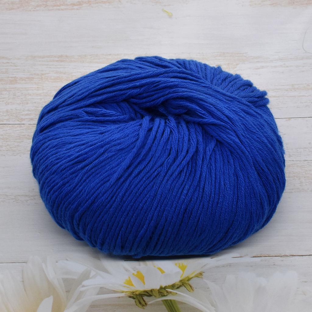 Pachet de 6 fire premium din bumbac pieptănat pentru croșetat și tricotat - 100% fir moale pentru tricotat manual, 50g/ghem 125m/ghem, fir fin pentru crafturi pentru proiecte DIY acasă