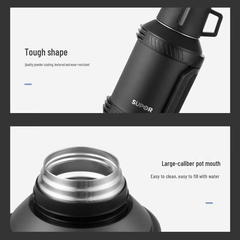 SUPOR 2.5L Portable Insulated Stainless Steel Travel Flask