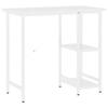 VidaXL Computer Desk White 80x40x72 Cm MDF and Metal