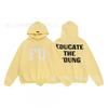 Oversized Long Sleeve T-Shirt Teens Casual Printed Cotton Blend Top All-Season Streetwear