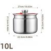 Leakproof Stainless Steel Kitchen Storage Jars Rustproof Large Capacity Airtight Containers for Dry Foods Grains Coffee