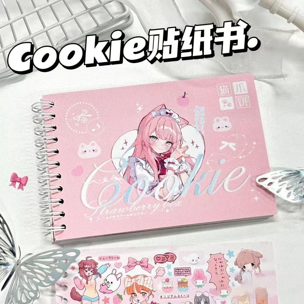 

New Cookie Character Japanese High-looking Ins Style Simple Cute Decorative Collage Guka Account New Style Cute Sticker Gift