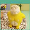 Yellow Gorilla Stress Relief Toy Fun Rebound Bouncy Desktop Decor Kids Gift