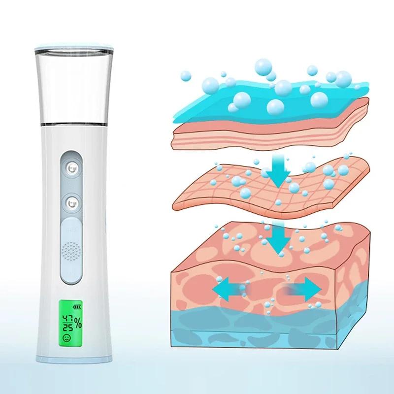 Rechargeable Mini Portable Humidifier Nano Mister Facial Steamer Device Beauty Spray Hydrating Apparatus Cold Spray Apparatus