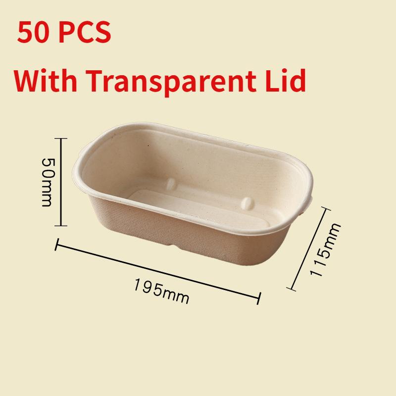 Легкие салатные моти-упаковочные коробки Одноразовые ланч-боксы Биоразлагаемые ланч-боксы на вынос с отделением для кока-колы объемом 700 мл Bento 9877₽