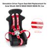 Simulation Driver Figure Seat Belt Replacement for Axial Wraith 90018 90020 90045 90056 RC Car