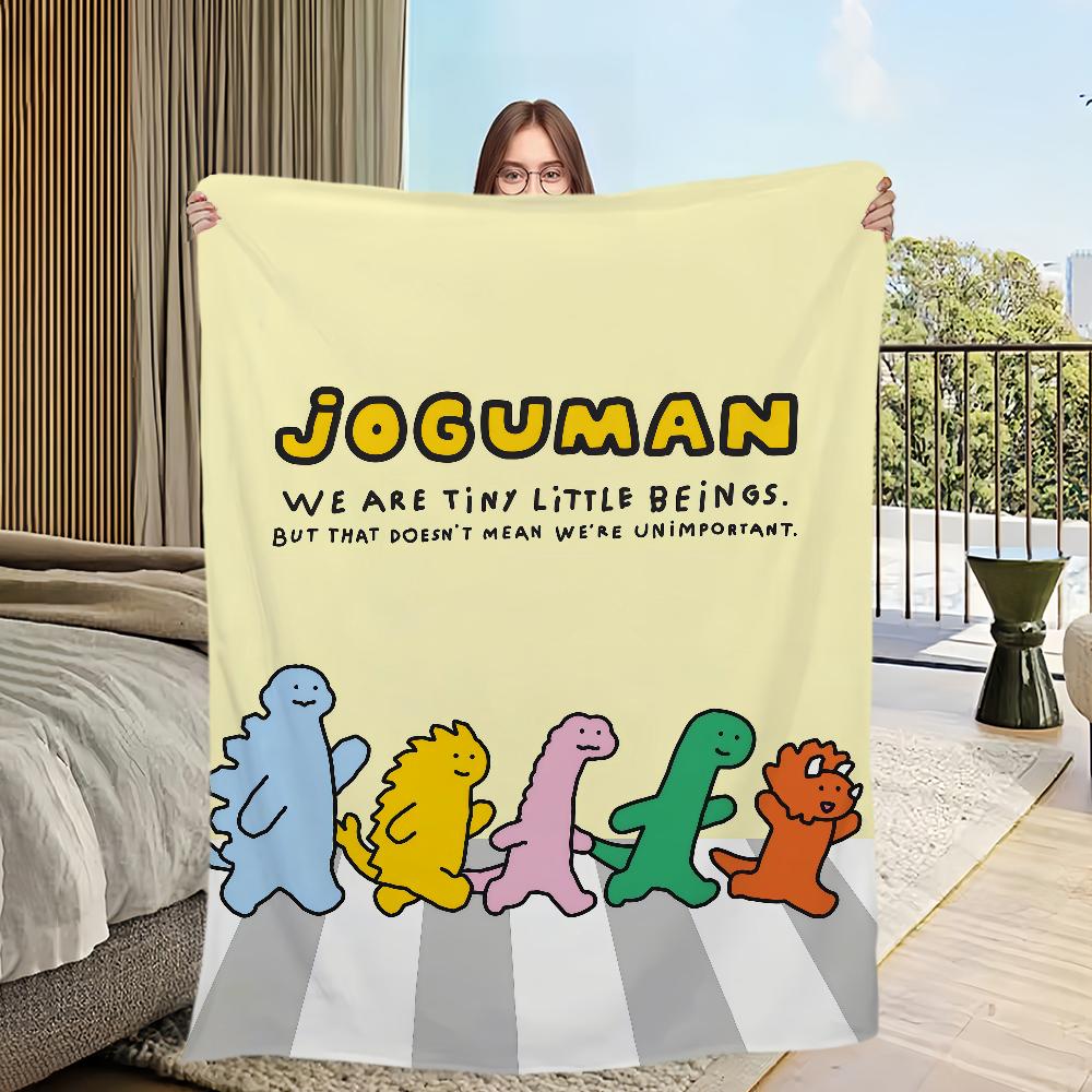 Funny cute Art Cartoon Dinosaur Home Flannel Warm Comfort Soft Plush Blanket For Sofa Living Room J-joguman Bedroom Travel Gift