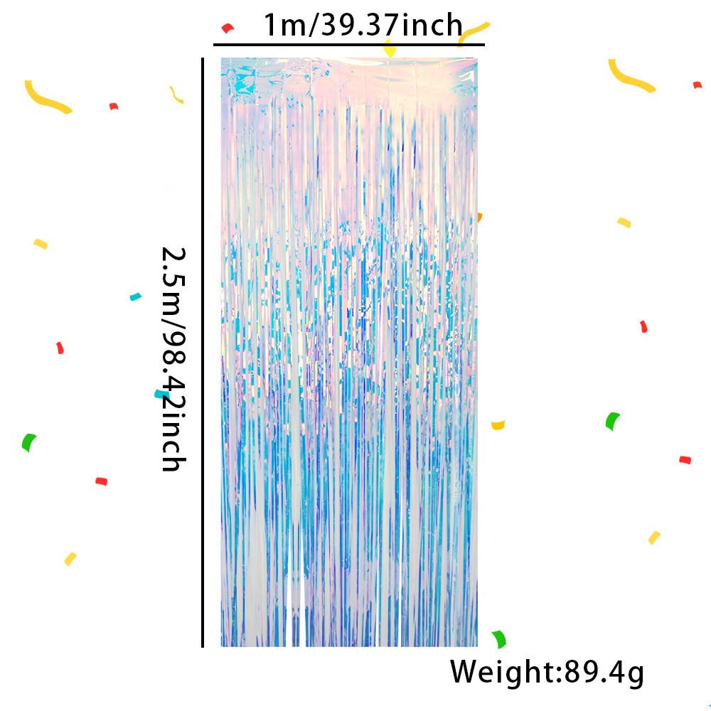 Vibrant Rainbow Streamer Curtain For Parties And Weddings Decorative Backdrop