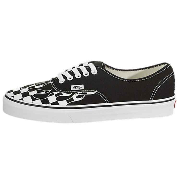 

Кроссовки унисекс Vans Authentic Checker Flame Black True-White VN0A38EMRX8