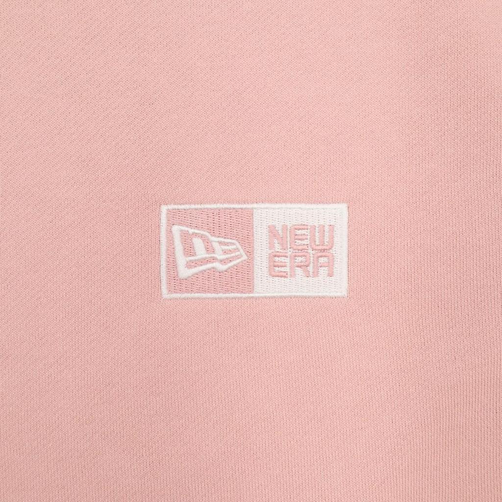 NEW ERA Sweat Crew Neck Box Logo Pink Rouge Onspotz Exclusive Embroidery S