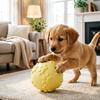 Squeaky Dog Ball Raised Texture Dog Chew Toy Bite-Resistant Puppy Teething Toy for Dogs Teeth Cleaning Boredom Relief
