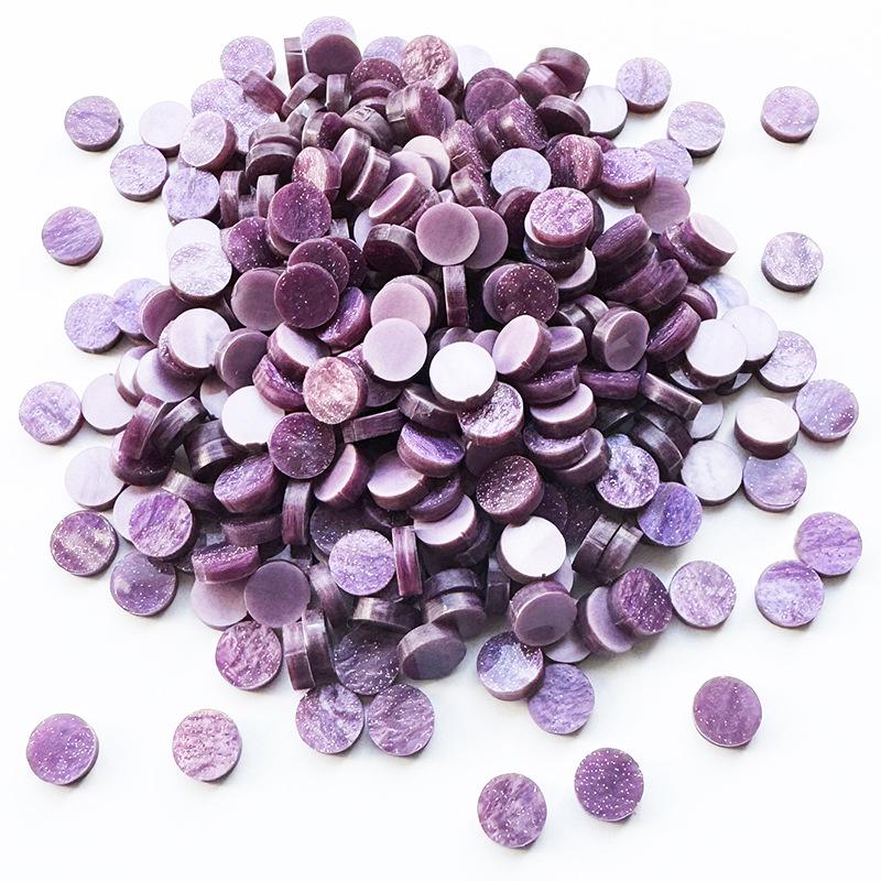 200g Bunte Runde Acryl-Mosaiksteine für DIY-Kunstprojekte