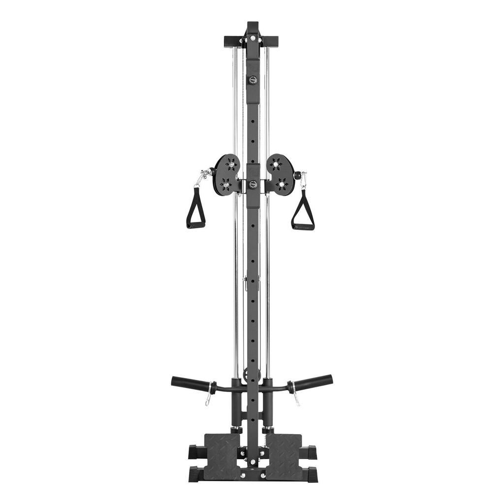 LAT Pull Down Machine, 3-in-1 Row Cable Machine, Cable Machines Home Gym with 18-Level Height Adjustment, Wall-Mount Design, Load 227kg Lat Tower for