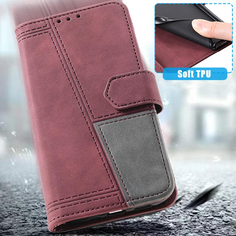 TTUDRCH Style 004 for Motorola Edge 50 Pro 5G Case RFID Blocking Leather Phone Cover