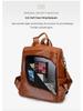 2025 Women's High-End Korean Versatile Backpack - Fashionable, Large Capacity, Retro Casual School Bag