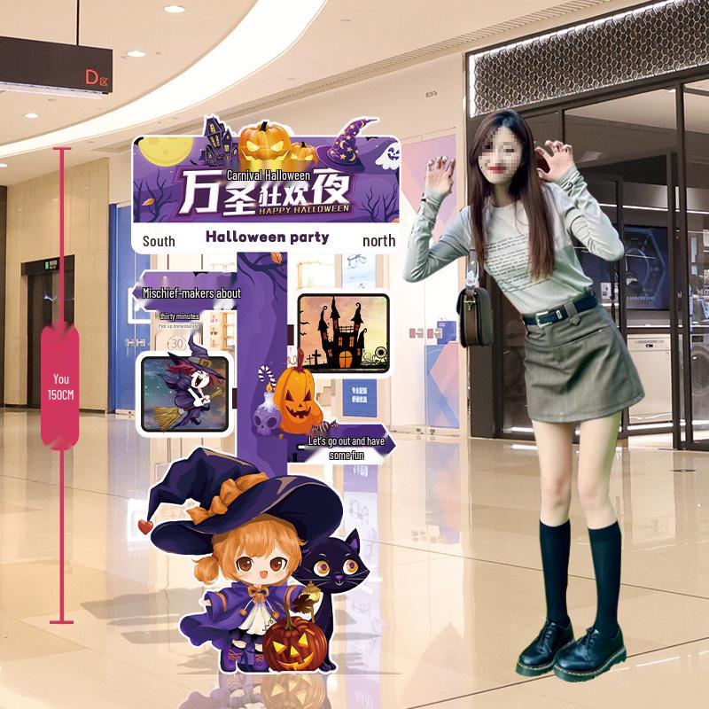 Halloween Balloon Decor Sign for Mall or Jewelry Store Entryway