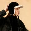 Autumn Winter Fleece Lamb Wool Baseball Cap for Women, Outdoor Warm Fleece Hat, Windproof Earflap Thermal Baseball Cap Unisex