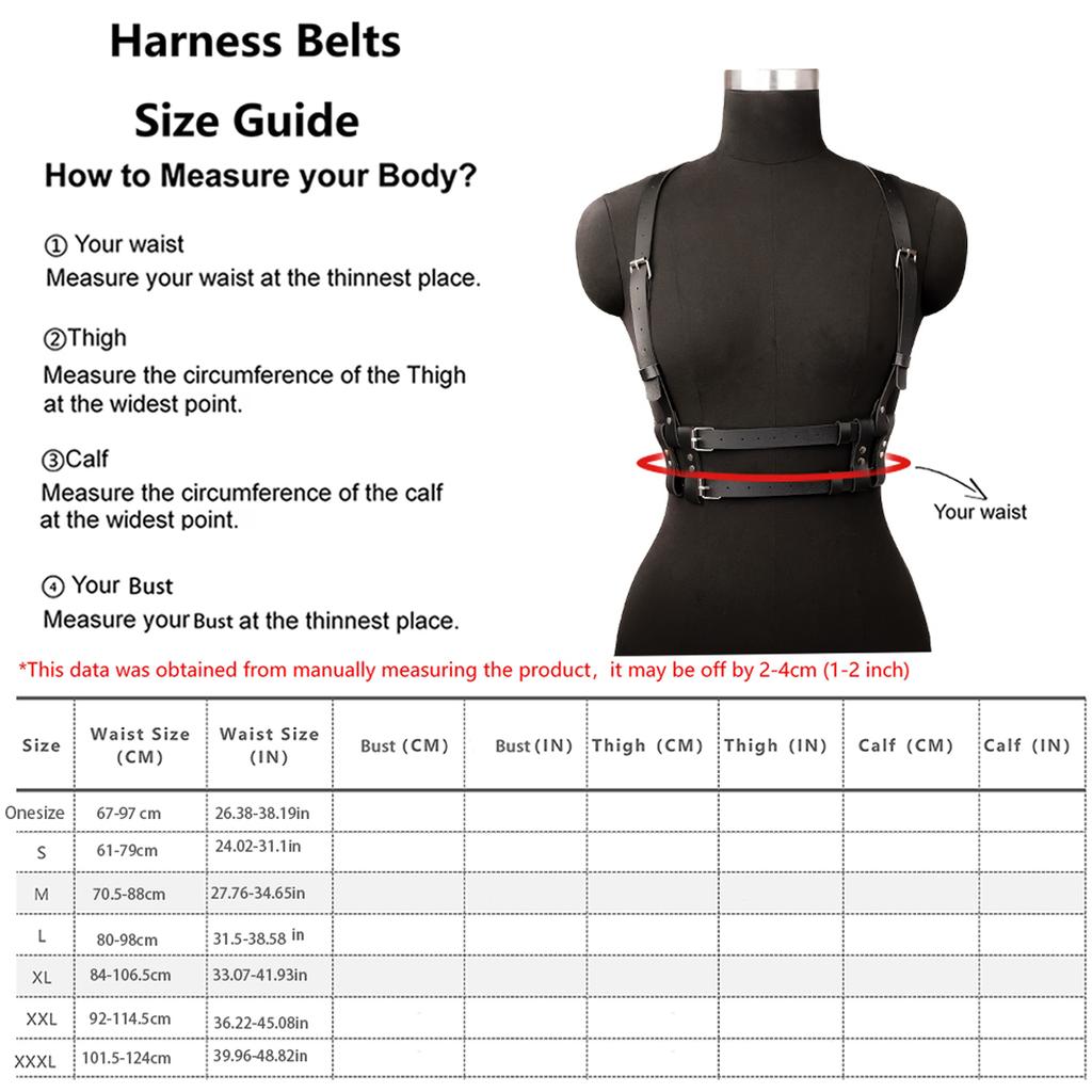 Women Punk Fashion Belt Street Style Shaping Waistband Suspenders for Women Body Harness Corset Belt Gothic Clothing Accessorie