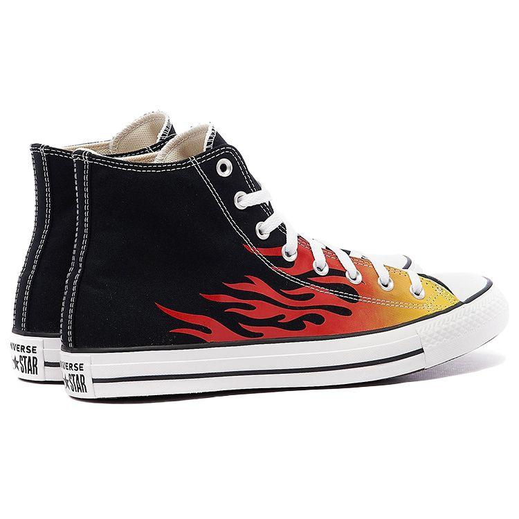 Converse Chuck Taylor All Star High Top Canvas Shoes Unisex Sneakers Flame-Red Black 171130C