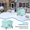 Weatherproof Stray Cat Dog House Waterproof Outdoor Winter Warm Pet Cave Sleeping Beds Home Washable for Small Dog Puppy Supplie