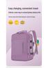 Expandable Oxford Cloth Business Backpack with Laptop and Shoe Compartments, Portable and Lightweight