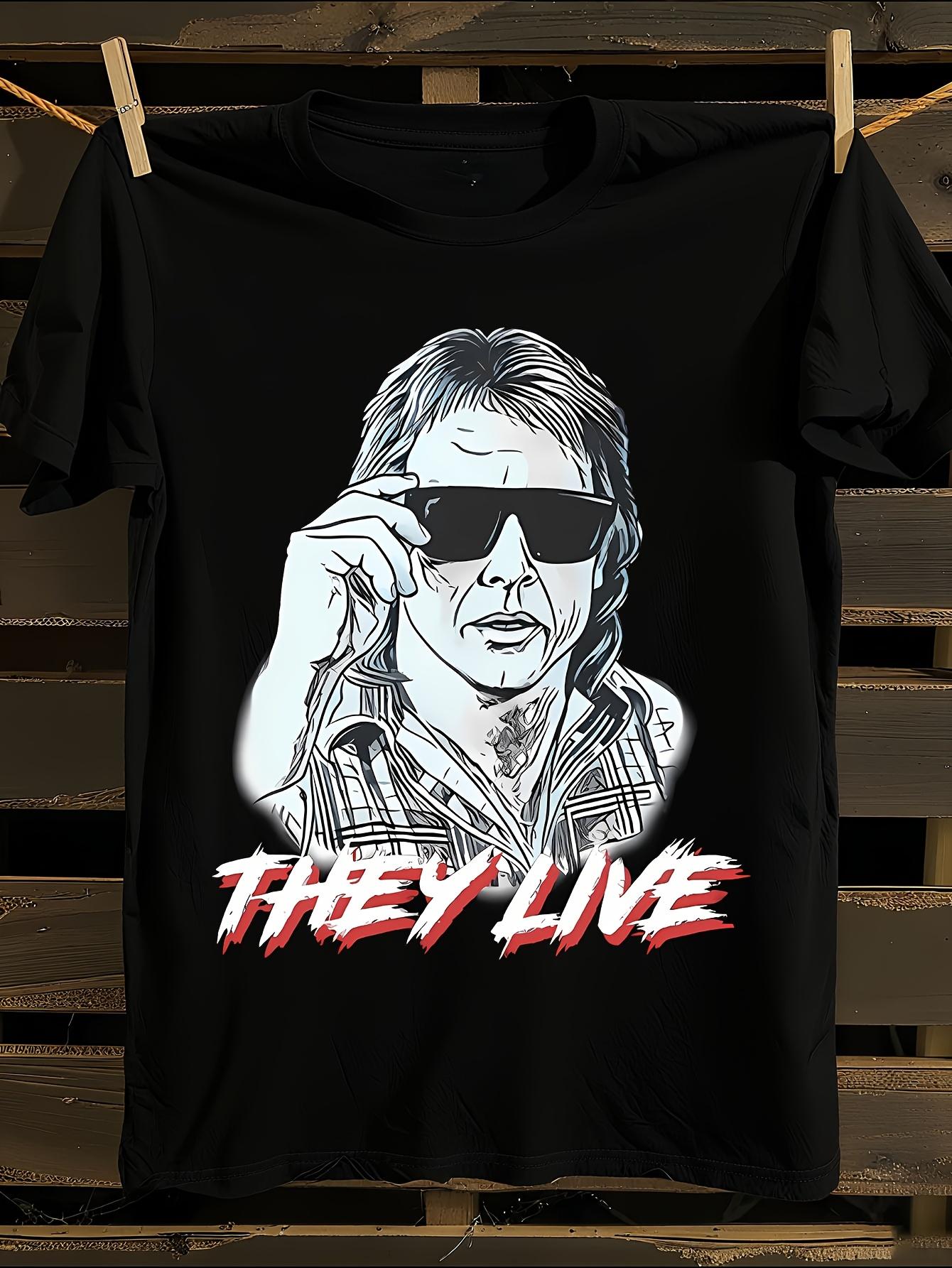 They Live Movie Vintage 80s Horror Graphic T-shirt S