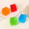 Anxiety Relief Cube Squeeze Toy Frosted Cone Sensory Stress Toy Soft Stretchy Geometry Pinch Toy Home Office Relaxation Tool