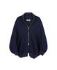 Lafelsortof Textured Two-Way Zip-Up Cardigan