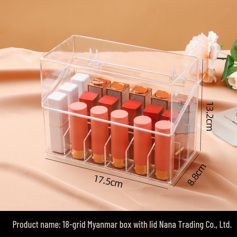 Clear Acrylic Makeup Organizer: Lipstick, Eyeshadow, Blush & More