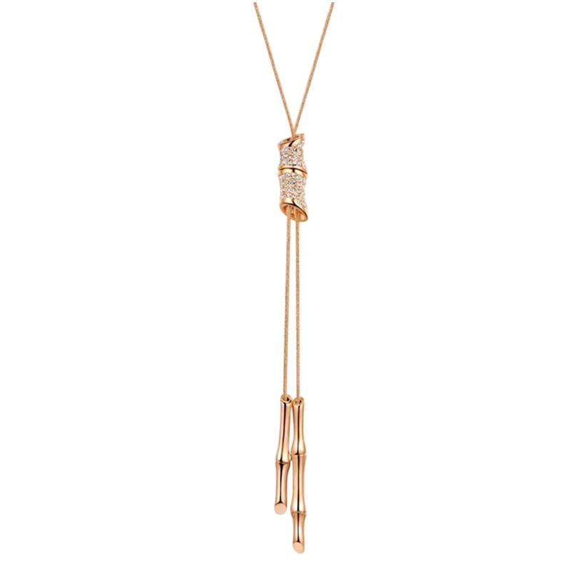 Korean Style Geometric Long Sweater Chain With Pendant For Women Fashion Accessories