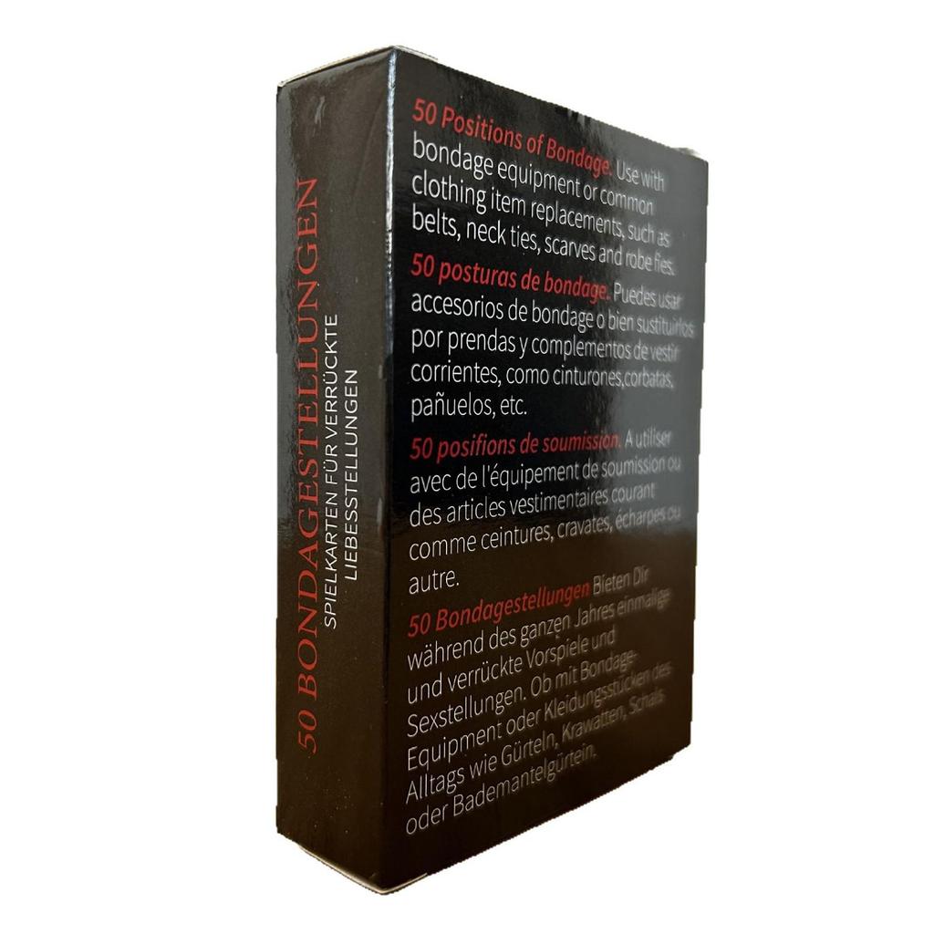 New English Edition: 50 Adult Couple's Sex Position Cards Game
