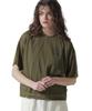 SHEER LAYERED PRINT T-SHIRT Women's F Olive 783-5135614
