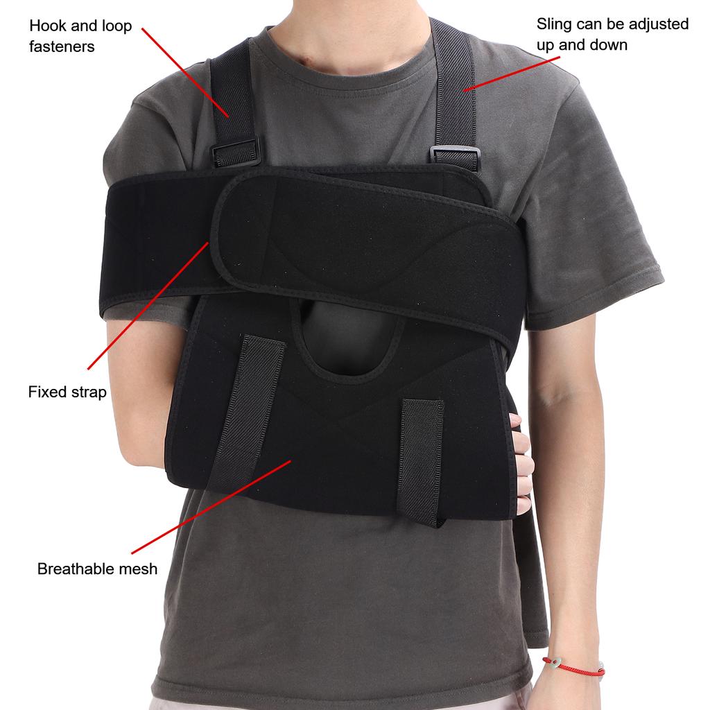 Arm Sling Immobilizer Band Breathable Arm Sling Shoulder Immobilizer Brace for Upper Injuries Fractures