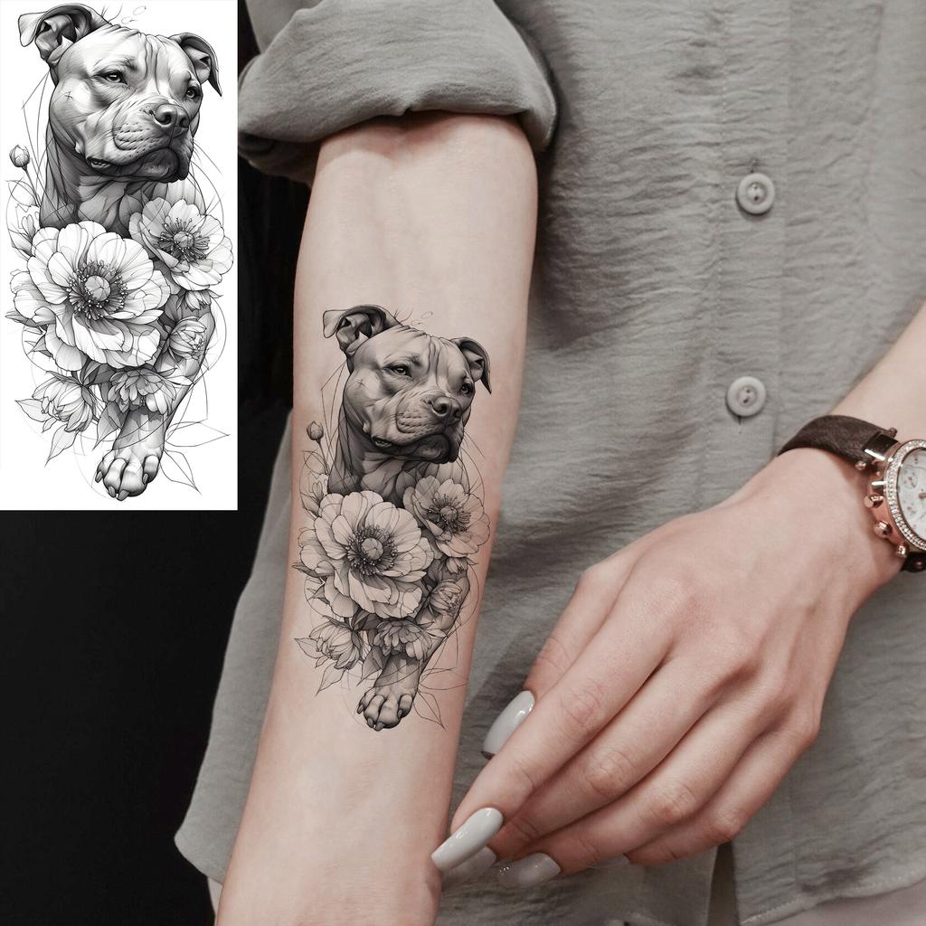 1 Blatt Totenkopf Schmetterling Rose Temporäre Tattoos Für Frauen Männer Hände Fuß Nacken,Temp Fake Tattoo Aufkleber Langanhaltend Wasserdicht