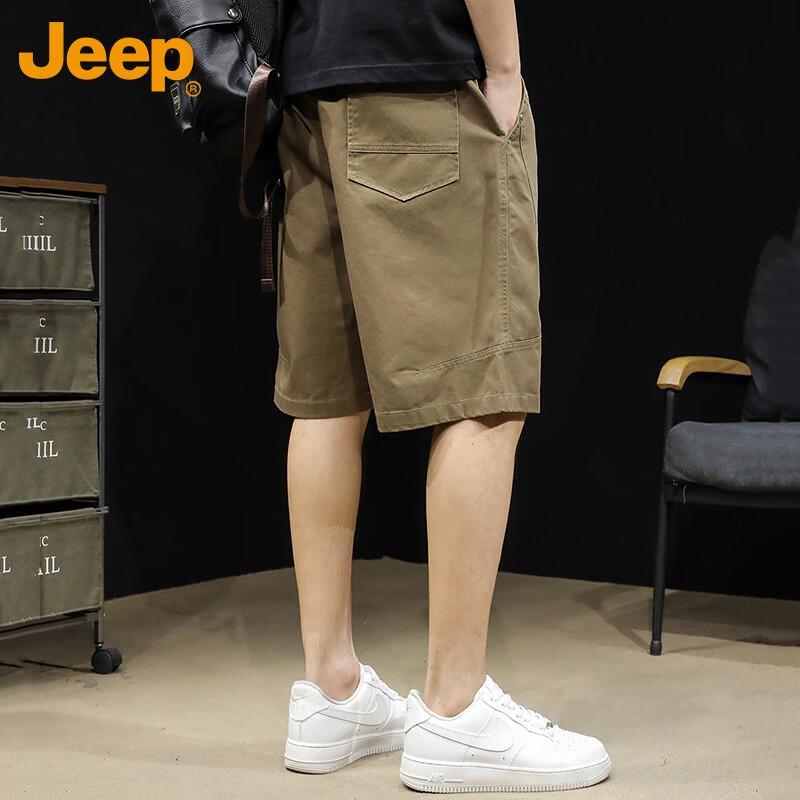 Jeep Men's Summer Cotton Cargo Shorts
