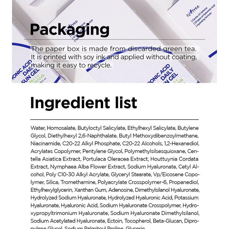 Isntree - Hyaluronic Acid Daily Sun Gel