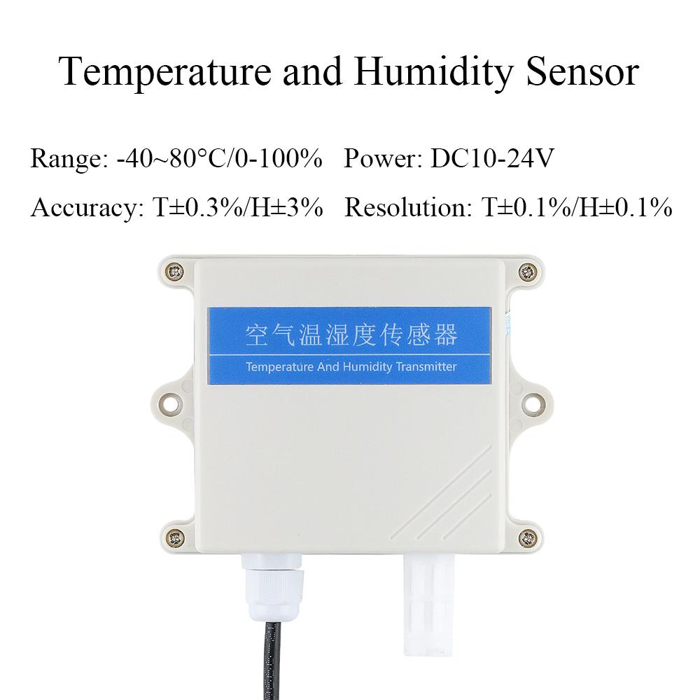 Temperature Humidity Sensor Output RS181 1-1V 1-11V 1-11mA Waterproof Digital Display Air Wall-mounted Sensors Transmission