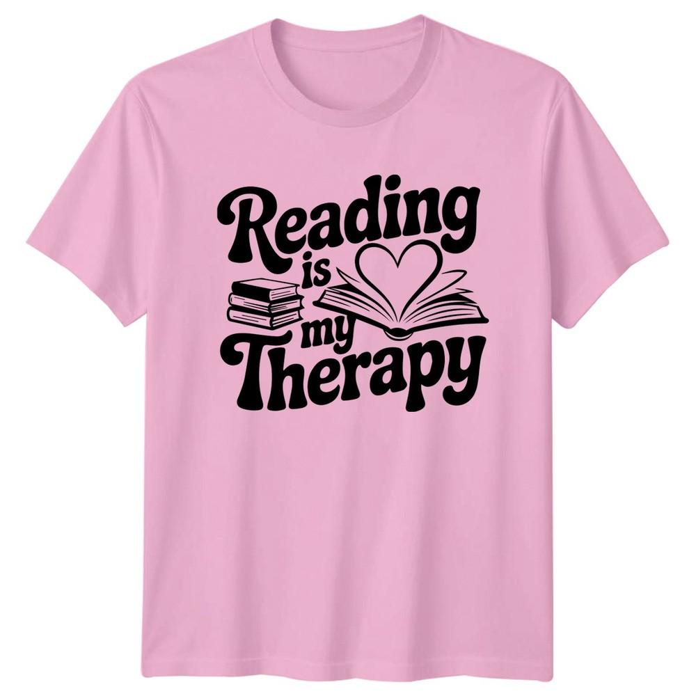 Reading Is My Therapy TShirt Bookworm Reading Christmas