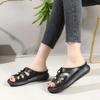 Fashion Woman Slippers Outside Hollow Sandals Vip Casual Top Designs Cheap Liquidation Shoes for Women Non Slip Chic and Elegant Slides