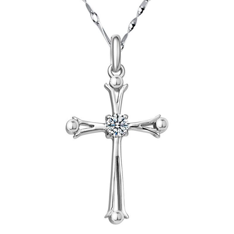 925 Silver Necklace Pendant Dolphin AAA Zircon For Women Fashion Clavicle Chain Necklaces Wedding Party Jewelry Gift