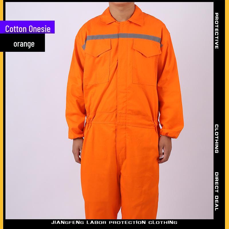 Anti-fouling Dustproof Mechanic Coveralls with Hood - Long-Sleeved Jumpsuit