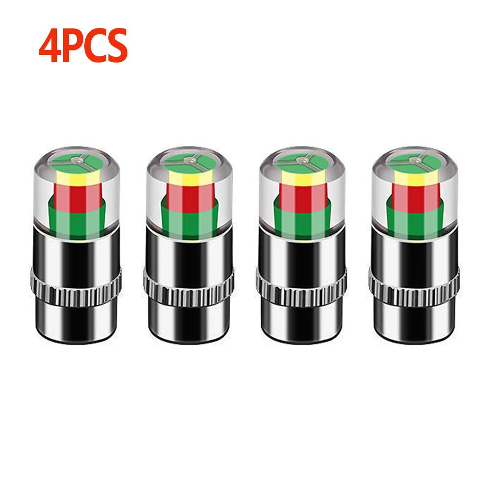 BGA1 4pcs Motorcycle Car Tire Pressure Monitor Valve Cap Sensor Indicator Auto Tire Pressure Inspection Tool Tire Valve