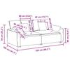 Modular Sofa with Cushions Red Orange